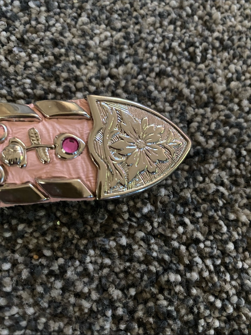 Vintage KIPPY’S Pink Jeweled Western-Style Women’s Belt with Silver Buckle - Picture 4 of 11